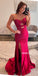 Sexy Mermaid Slit Backless Beaded Long Dresses, FC7046