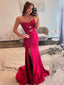 Sexy Mermaid Slit Backless Beaded Long Dresses, FC7046