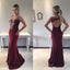 Mermaid Open-Back Prom Dress, Beaded Sleeveless Prom Dress, D129