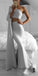 Two Pieces One Shoulder Long Sleeve Mermaid Backless Prom Dress, FC2269