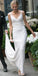 Sparkly Mermaid Sequin Backless V-neck Wedding Dresses, FC2441