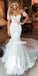 Elegant Sweetheart Mermaid Lace Backless Tulle Wedding Dresses, FC2692