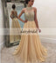 Chiffon Prom Dress, Beaded Sleeveless Prom Dress, Charming A-Line Prom Dress, D393