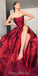 Charming A-line Satin Backless Applique Prom Dresses, FC4014