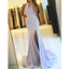 Sexy Slit Prom Dresses, Backless Mermaid Prom Dresses, D450