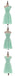 Mismatched Pleated Short Chiffon Bridesmaid Dress Mint Green 2017 Knee Length Wedding Bridesmaid Gowns,220047