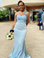 Charming One-shoulder Mermaid Backless Lace Applique Bridesmaid Dress, FC6294