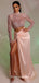 Stunning Two-Pieces Mermaid Long-Sleeves High Neck Prom Dresses, FC6541