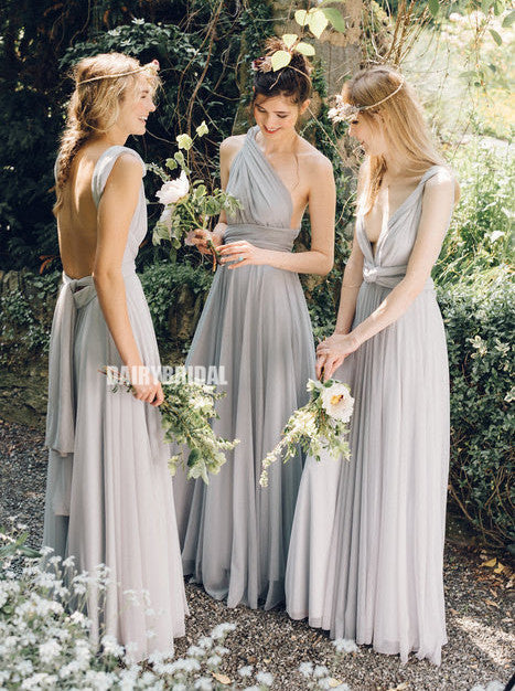 Convertible A-line Backless Jersey Inexpensive Bridesmaid Dress, FC2529