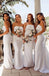 Gorgeous Mermaid Backless Straight Neckline Long Bridesmaid Dress, FC4487