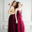 Newest Sequin Top A-Line Two Pieces Tulle Mismatched Bridesmaid Dresses, D1181