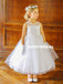 Cute Tulle A-Line Flower Girl Dresses, Applique Flower Lovely Little Girl Dresses, D1143