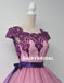 Special Popular Lace Cheap Homecoming Dress, Cap Sleeve Tulle A-Line Homecoming Dress, D1323