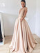 Cap Sleeve A-line Satin Beaded Inexpensive Long Tulle Prom Dresses, FC1973