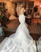 Elegant Sweetheart Mermaid Lace Backless Tulle Wedding Dresses, FC2692