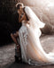 Stunning Sweetheart A-line Lace Backless Tulle Long Wedding Dresses, FC3909