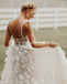 Gorgeous A-line Lace Backless Floor-Length Wedding Dress, FC5094